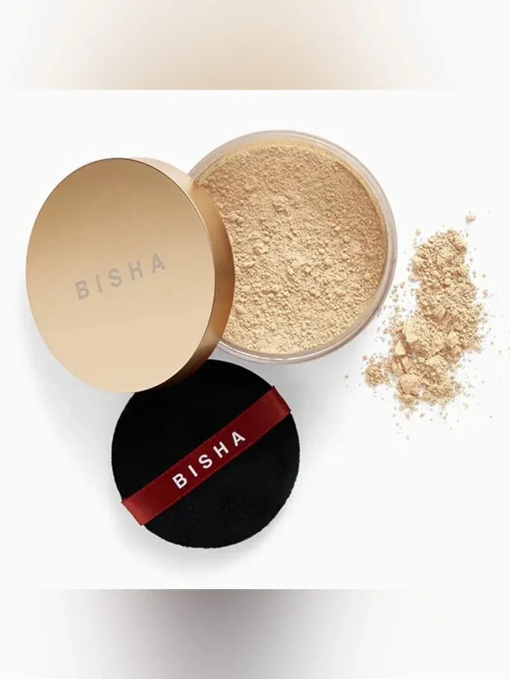 New BISHA Essential‎ Setting Powder Full Size Tokyo Translucent 20g .71 oz.